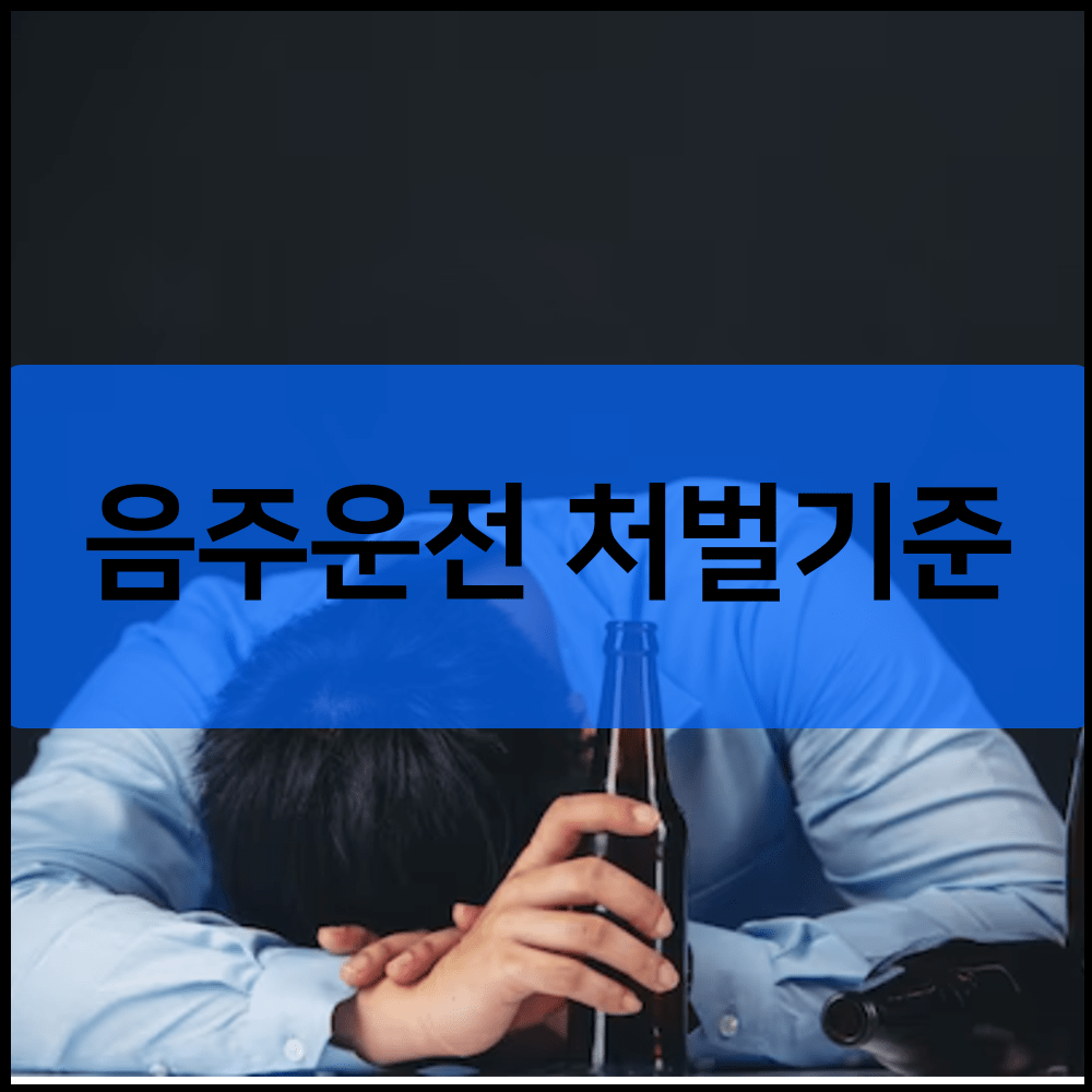 음주운전 처벌 기준