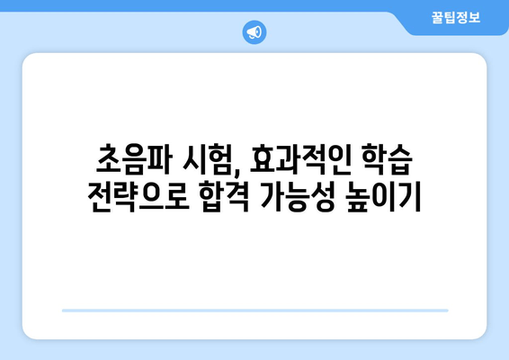 방사선사 초음파 과목, 효과적인 공부 전략 & 핵심 팁 | 시험 합격을 위한 완벽 가이드