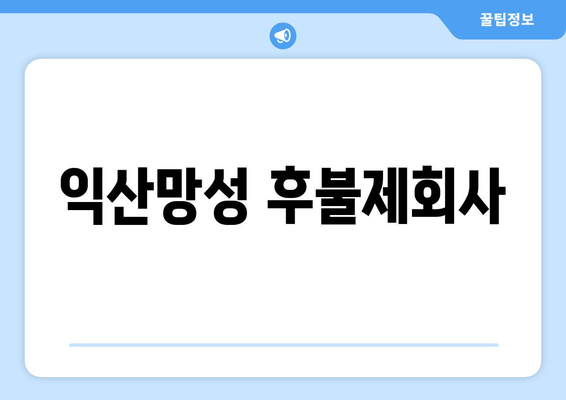 익산망성 후불제회사