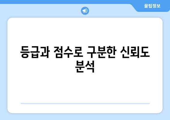 등급과 점수로 구분한 신뢰도 분석