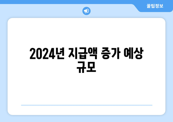 2024년 지급액 증가 예상 규모