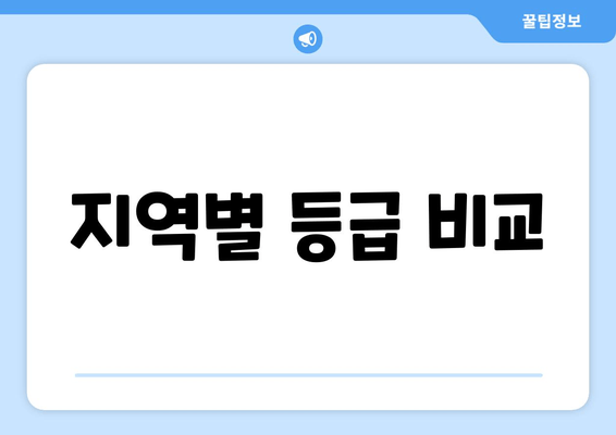 지역별 등급 비교