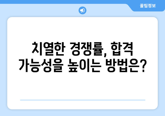 군무원 합격 필수 가이드 | 경쟁률 분석, 지원 전략, 장단점 비교