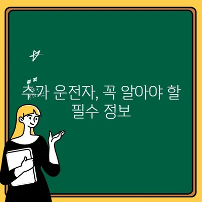 자동차보험 운전자 추가| 쉽고 빠르게 추가하는 방법 및 가입 절차 | 보험료, 추가 운전자, 가입 팁