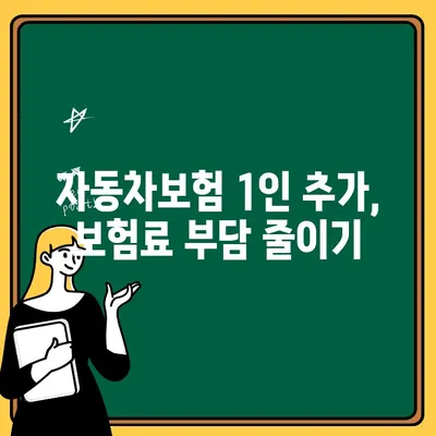 자동차보험 1인 추가 보험료 비교 가이드| 더 저렴하게 보장받는 방법 | 보험료 계산, 할인 팁, 추천 보험사