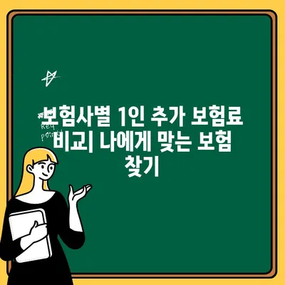 자동차보험 1인 추가 보험료 비교 가이드| 더 저렴하게 보장받는 방법 | 보험료 계산, 할인 팁, 추천 보험사