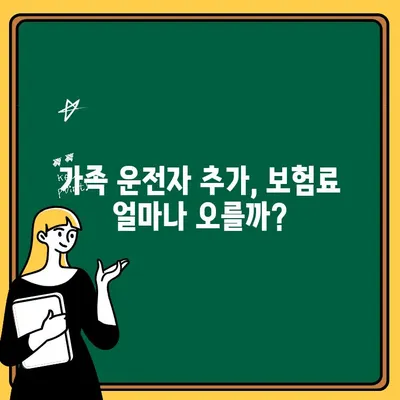 자동차 보험 1인 추가| 가족 운전자 추가 비용 비교 및 보험료 절약 팁 | 보험료 계산, 운전자 범위, 할인 혜택