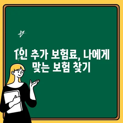 자동차보험 1인 추가 비용, 얼마나 들까요? | 견적 비교 & 바로 가입