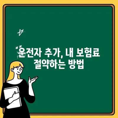 자동차보험 운전자 추가, 가족 추가 비용과 혜택 비교 분석 | 보험료 절약, 가입 꿀팁