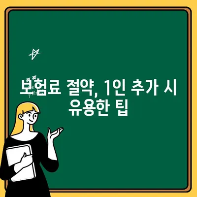 자동차 보험 1인 추가, 보험료 최소화하는 꿀팁 5가지 | 자동차 보험, 1인 추가, 보험료 절약, 팁