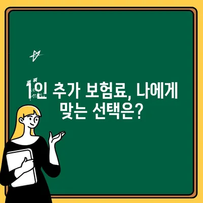 자동차보험 1인 추가, 얼마나 더 내야 할까요? | 비교분석 & 유용한 정보