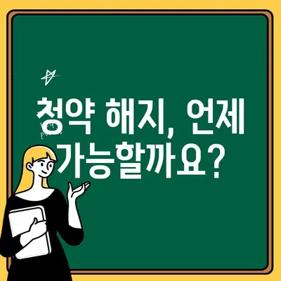 주택청약 해지, 꼭 알아야 할 주의 사항 5가지 | 주택청약, 청약 해지, 환불, 주의 사항, 해지 조건