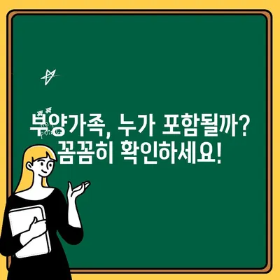 주택청약 부양가족 기준 완벽 정리! 나에게 유리한 기준은? | 주택청약, 부양가족, 청약 자격, 가점 계산, 주택청약 가이드