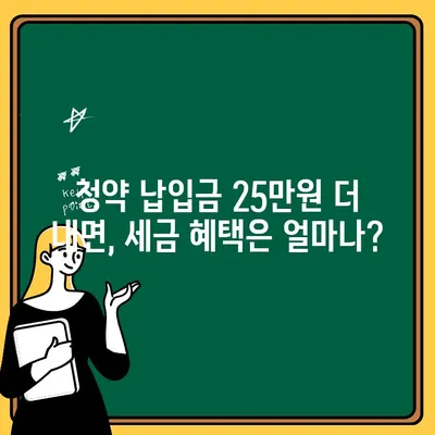 주택청약 25만원 인상, 소득공제 혜택은 얼마나? | 청약, 소득공제, 계산, 가이드