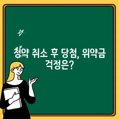 청약취소 후 당첨되면? 주택 청약 당첨 후 취소 절차와 주의 사항 | 청약, 취소, 당첨, 계약, 위약금