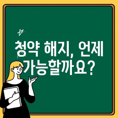 주택청약 해지, 꼭 알아야 할 주의사항 5가지 | 청약 해지, 계약 해지, 환불, 위약금