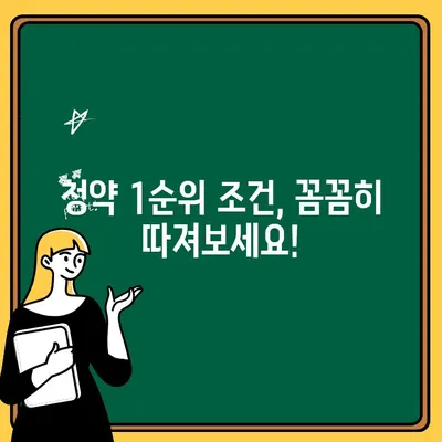 주택청약 1순위 조건 완벽 정리| 꼼꼼하게 확인하고 성공적인 청약 준비하기 | 주택청약, 1순위 자격, 청약 가이드, 당첨 확률 높이기