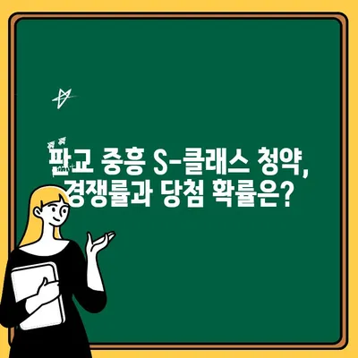 성남 아파트 청약| 판교 중흥 S-클래스 당첨 조건 완벽 분석 | 청약 가이드, 자격 조건, 경쟁률, 당첨 확률