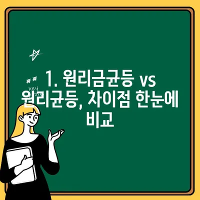 주택청약, 나에게 맞는 상환 방식은? | 원리금균등 vs 원리균등 비교분석 및 선택 가이드