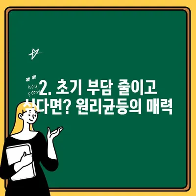 주택청약, 나에게 맞는 상환 방식은? | 원리금균등 vs 원리균등 비교분석 및 선택 가이드