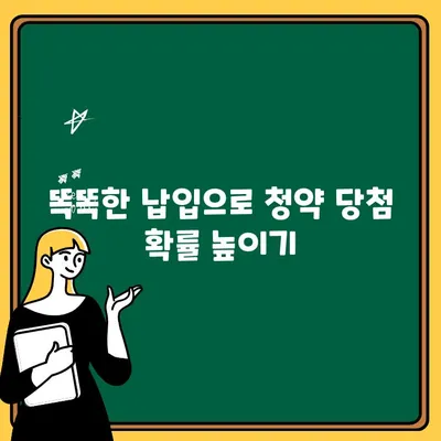 주택청약통장 납입 방법| 최적의 기회 놓치지 마세요 | 청약 가이드, 납입 전략, 성공적인 주택 마련