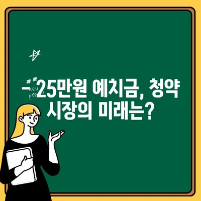 주택청약 예치금 한도 상향 (25만원)의 효과는? | 청약 당첨 확률, 청약 전략, 부동산 시장 변화