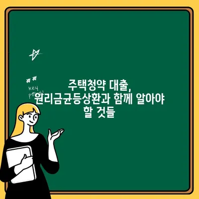 주택청약 원리금균등상환 적용 대상 완벽 정리 | 주택청약, 대출, 금융, 부동산