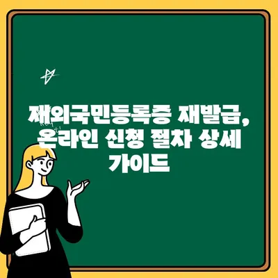 온라인 신청으로 간편하게! 재외국민등록증 재발급 절차 완벽 가이드 | 재외국민, 재발급, 온라인 신청,  필요 서류,  절차