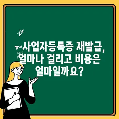 사업자등록증 재발급, 시간과 비용 절약하는 꿀팁 | 재발급 신청, 필요 서류, 온라인 신청, 비용, 기간