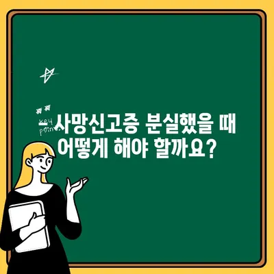 사망신고증 분실 시 재발급 신청, 꼭 필요한 서류와 절차 알아보기 | 재발급, 신고, 구비서류, 절차, 가이드