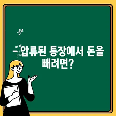 통장 압류 당했을 때, 출금 가능할까요? | 압류 해제, 출금 방법, 주의 사항 총정리