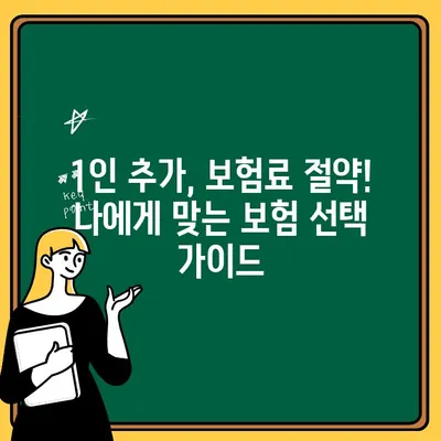 자동차보험 1인 추가, 비용 부담 줄이는 꿀팁 | 보험료 절약, 할인 혜택, 추가 보험