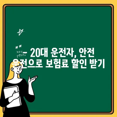 20대 운전자 자동차보험, 추가 비용 부담 줄이는 핵심 요인 | 보험료, 할인, 팁