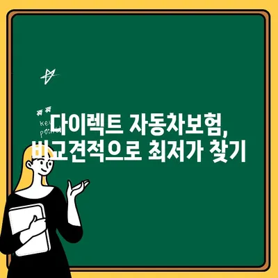 자동차보험 다이렉트 보험료, 이렇게 절약하세요! | 비교견적, 할인혜택, 보험료 계산