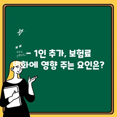 가족 자동차보험 1인 추가, 얼마나 비싸질까요? 비교 & 주의사항 | 보험료, 할인, 계산, 견적