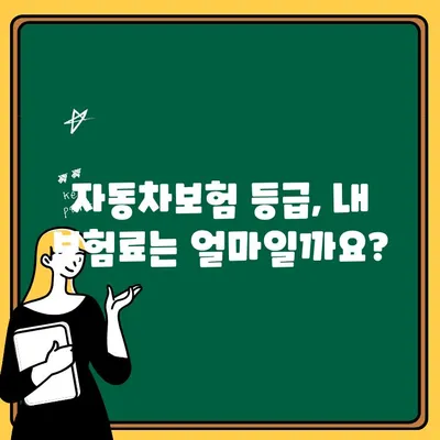 자동차보험 등급 & 1인 보상| 나에게 맞는 보험료, 지금 바로 계산해보세요! | 자동차보험, 보험료 계산, 등급 확인, 1인 보상