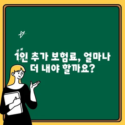 50대 가족 자동차보험 1인 추가 혜택| 알아두면 돈이 되는 정보 | 보험료 할인, 특별 할인, 1인 추가 보험료