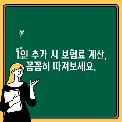 자동차 보험 1인 추가, 연령별 비용 차이 알아보기 | 보험료 계산, 할인, 팁