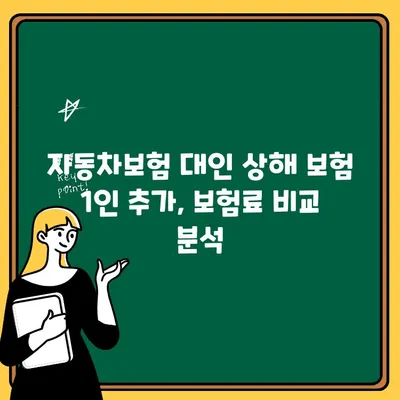 자동차보험 대인 상해 보험 1인 추가| 보험료 비교 & 유용한 정보 | 가족, 추가 보험, 비용, 팁