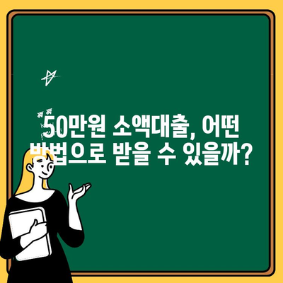 무직자 50만원 소액대출, 정말 불가능할까요? | 가능한 조건 & 대출받는 방법 총정리