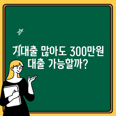 기대출 과다자도 300만원 대출 가능할까요? 꼭 받을 수 있는 방법 | 대출 성공 전략, 신용등급 관리, 대출 상품 비교