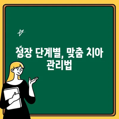 어린이 치아 관리, 왜 다를까? | 성장 단계별 치아 관리 가이드