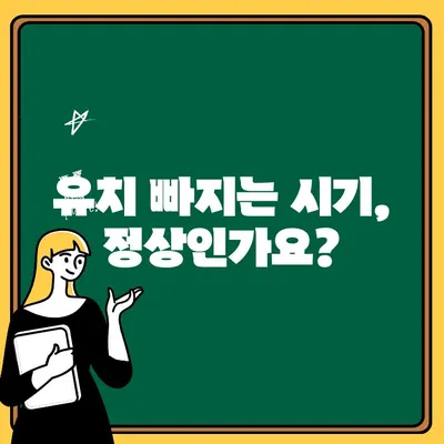 아이의 흔들리는 치아, 부모님의 걱정 해결 가이드 | 유치, 영구치, 치아 관리, 팁, 정보