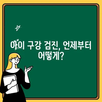 아이의 건강한 치아, 언제부터 어떻게 지켜야 할까요? | 어린이 구강 검진 시기와 방법, 꿀팁 대공개!