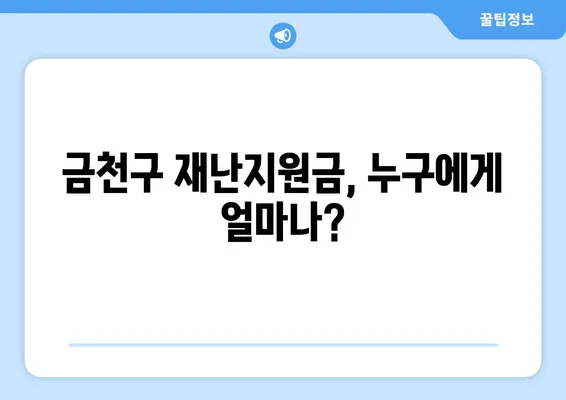 금천구 재난지원금 신청 안내| 최신 정보, 대상, 기간 한눈에 보기 | 금천구, 재난 지원금, 신청 방법, 지원 대상