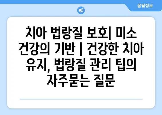 치아 법랑질 보호| 미소 건강의 기반 | 건강한 치아 유지, 법랑질 관리 팁