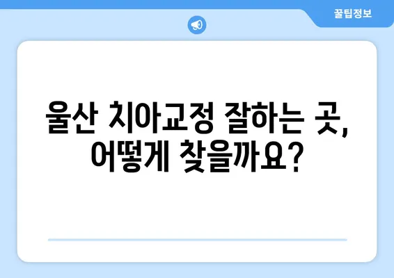 울산 치아교정, 이렇게 진행해요! | 울산 치아교정 절차, 방식, 비용, 추천 정보