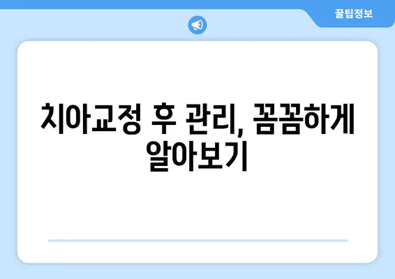 인천 치아교정 관리| 밝고 자신감 있는 미소를 위한 완벽 가이드 | 치아교정, 인천 치과, 미소 개선