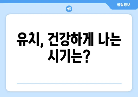 화명키즈치과와 함께 알아보는 아기 유치 나는 순서 | 유치, 성장, 건강, 치아 관리, 화명동