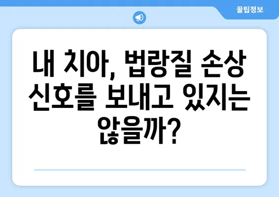 치아 법랑질 손상, 놓치지 마세요! 징후와 대처 방법 완벽 가이드 | 치아 건강, 법랑질 보호, 치과 치료